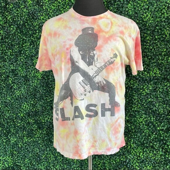 Slash Tie Dye Graphic World on Fire Tour Tee L - Picture 2 of 11